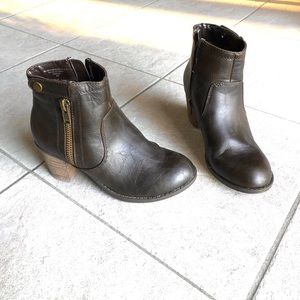 Crown Vintage Brown Heeled Booties